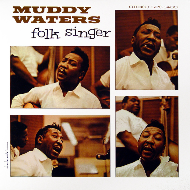 Cover art to Muddy Waters' Folk Singer LP.