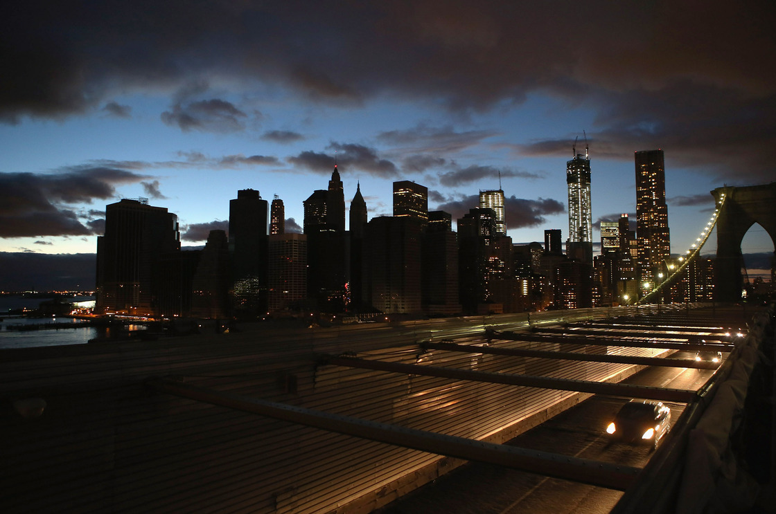 Hurricane Sandy exposed weaknesses in New York City's electricity grid. Experts say work can be done to revamp it so it's more tolerant to support backup solar power. Here, the New York City skyline, seen from the Brooklyn Bridge, on Nov. 3.