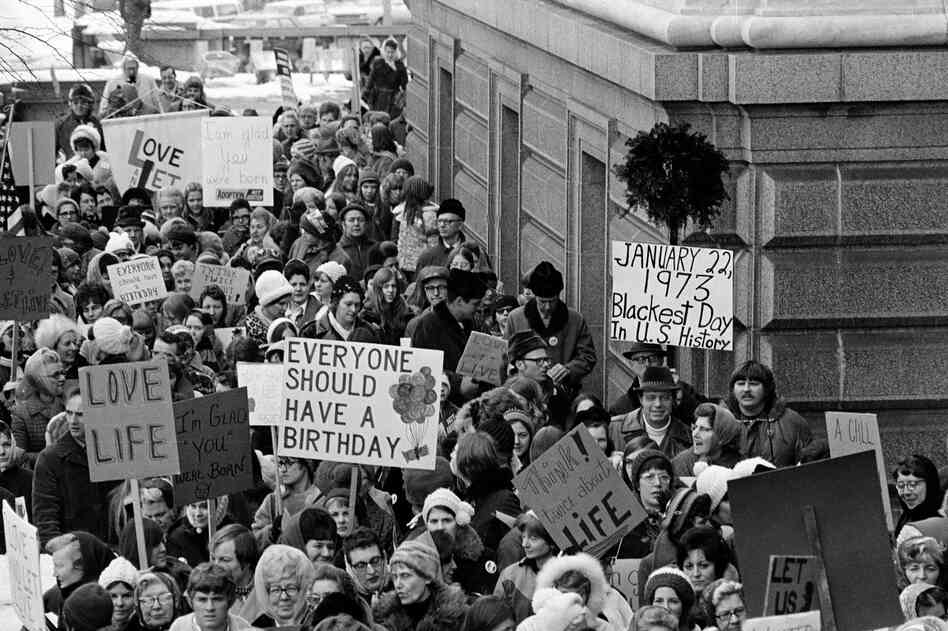On Jan. 22, 1973, the day of the court's decision, an estimated 5,000 women and men formed a "ring of life" around the Minnesota Capitol building and marched in protest of the ruling that "abortion is completely a private matter to be decided by mother and doctor in the first three months of pregnancy."