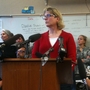 Garfield High School's academic dean and testing coordinator, Kris McBride, at a news conference announcing the teachers' boycott of the MAP test in Seattle on Jan. 10. Garfield High School's academic dean and testing coordinator, Kris McBride, at a news conference announcing the teachers' boycott of the MAP test in Seattle on Jan. 10.