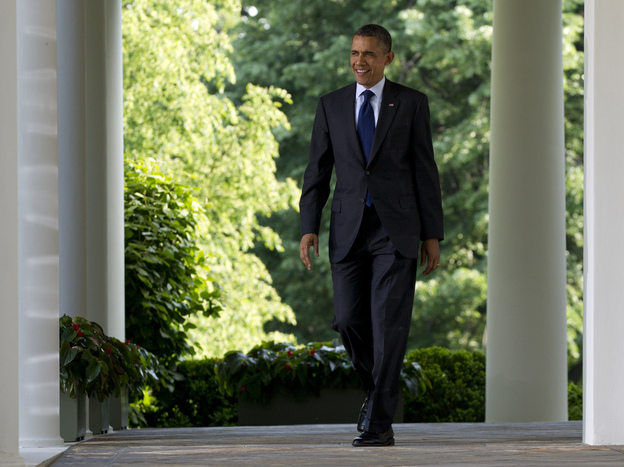 President Obama walks outside the Oval Office on May 3. President Obama walks outside the Oval Office on May 3.