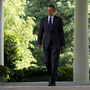 President Obama walks outside the Oval Office on May 3.