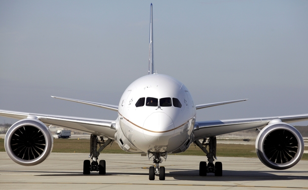A United Airlines 787  Dreamliner  arrives at O'Hare international Airport in Chicago in November.  Aviation authorities in the U.S. and abroad have grounded the planes because of problems with batteries on board.