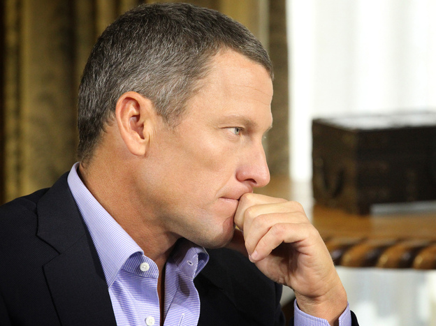 Lance Armstrong, during the interview with Oprah Winfrey that was recorded Monday and began airing Thursday night.