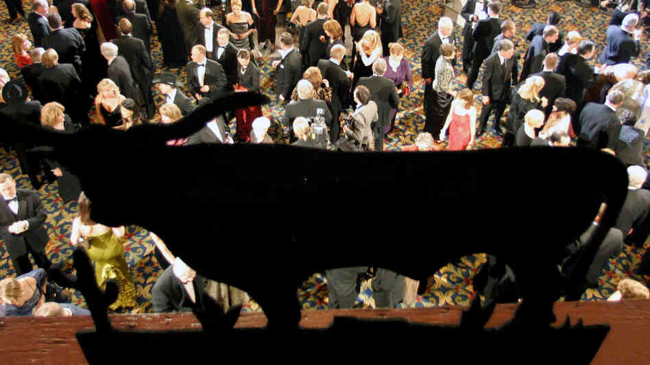 Guests arrive for the Black Tie and Boots Inaugural Ball in Washington back in 2005 to celebrate President Bush's second term.
