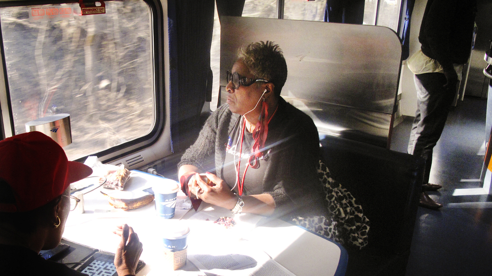 Chicagoan Janice Trice was an Obama volunteer in 2008 and 20012. Her husband died on Election Day in 2008, before he could celebrate Barack Obama's victory, or even find out that he won. She says this pilgrimage is a way for her to honor his memory.