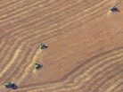 Harvest wheat from a field near Wright, Kan. May 10, 2004. Harvest wheat from a field near Wright, Kan. May 10, 2004.