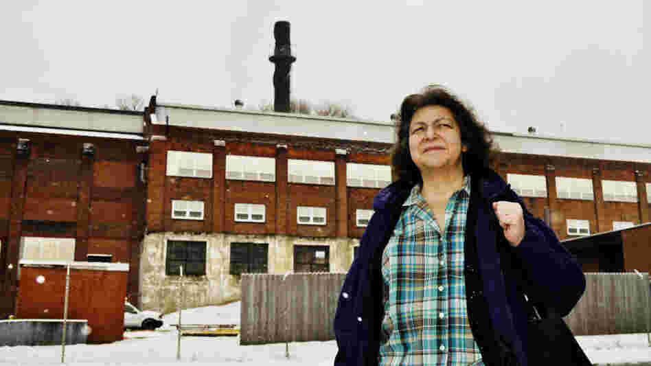 Standing near the Remington Arms factory, Beth Neale, deputy mayor of Ilion, N.Y., says she's watched a lot of large manufacturers leave the region. She's not sure Ilion would easily recover from losing Remington.