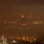 A haze of smoke hangs over Athens early Jan. 3. The hazy conditions result from residents' switch to wooden stoves and fireplaces for heating, as many households can no longer afford to buy heating oil.