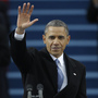 President Barack Obama waves after his speech while Vice President Joe Biden applauds at the ceremonial swearing-in at the U.S. Capitol during the 57th Presidential Inauguration in Washington on Monday. President Barack Obama waves after his speech while Vice President Joe Biden applauds at the ceremonial swearing-in at the U.S. Capitol during the 57th Presidential Inauguration in Washington on Monday.