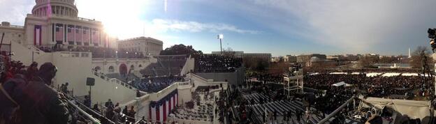The Capitol early on Inauguration Day.