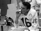 Quarterback Len Dawson in the Chiefs' locker room, Super Bowl I, 1967 Quarterback Len Dawson in the Chiefs' locker room, Super Bowl I, 1967