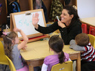 Teacher Denise Severing leads a math lesson at a Head Start school in Woodbourne, New York. Teacher Denise Severing leads a math lesson at a Head Start school in Woodbourne, New York.