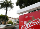 A "sale pending" sign outside a home in San Francisco last August. A "sale pending" sign outside a home in San Francisco last August.