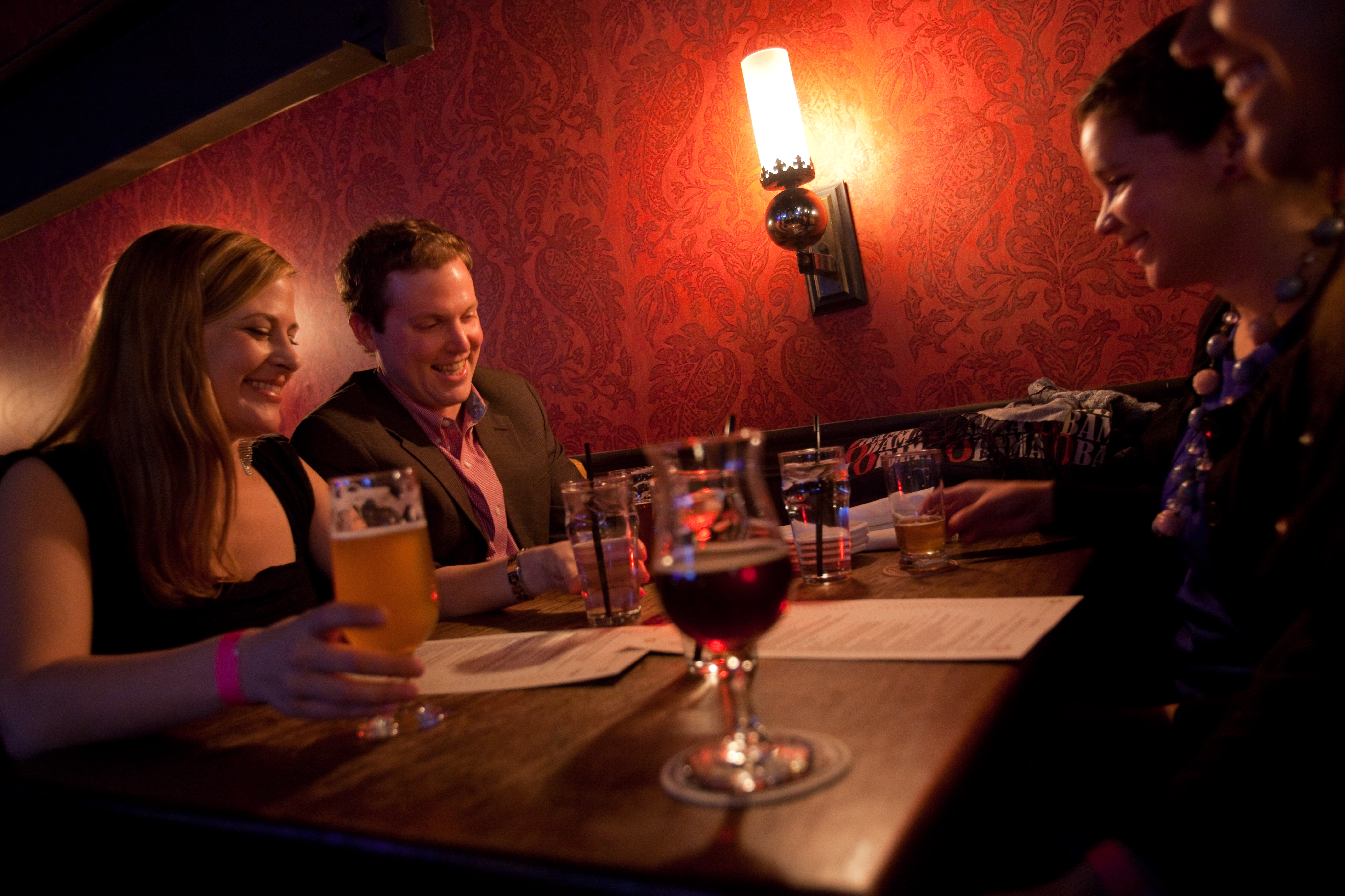 The chefs weren't the only foodies to have their own ball. At the Brewer's Ball at Churchkey on inauguration night. Molly Evans, Peter Harmon, Lindsay Fallon and Katie Beringer all came out in support of Maine microbrewer Oxbow Beer, one of the ten breweries featured at this event.
