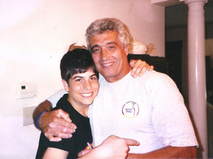 Michael Israel (shown here, left, with his father, Avi, in 2006) killed himself after becoming addicted to prescription painkillers.