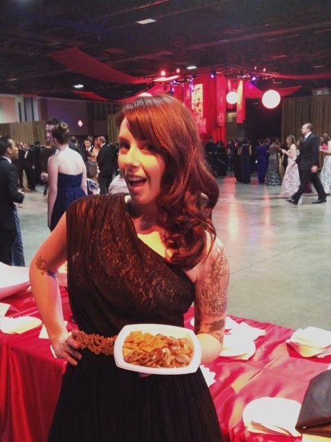Veterans Affairs blogger Kate Hoit shows off her 