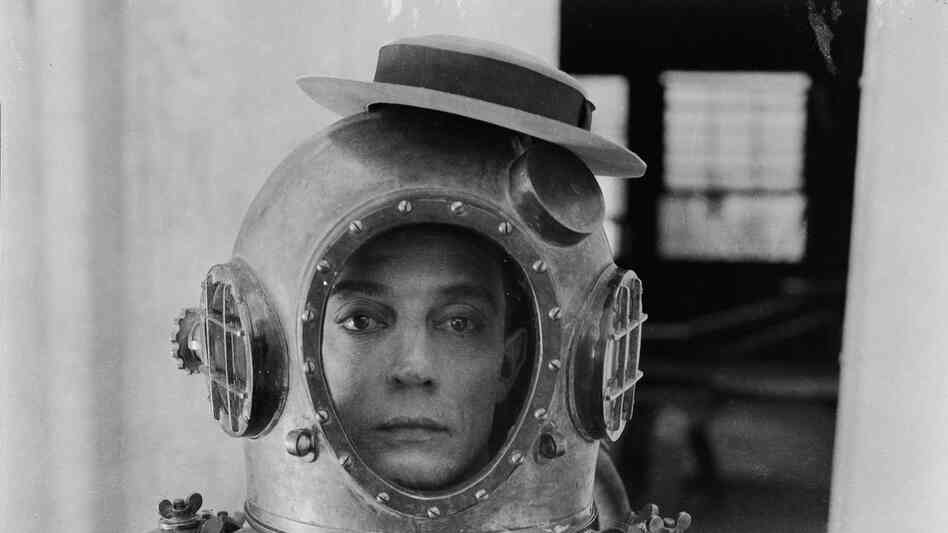 Buster Keaton, aka "The Great Stone Face," brought side-splitting comedy to the silent-screen era. Here, he's pictured in 1924's The Navigator. Buster Keaton, aka "The Great Stone Face," brought side-splitting comedy to the silent-screen era. Here, he's pictured in 1924's The Navigator.