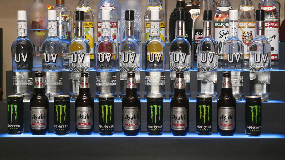 The bar at a surprise birthday party for Teen Wolf's Stephen Lunsford, presented by Monster Energy last November in Los Angeles.