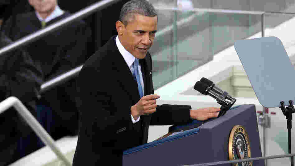 "We will respond to the threat of climate change, knowing that the failure to do so would betray our children and future generations," President Obama said Monday during his second inaugural address.