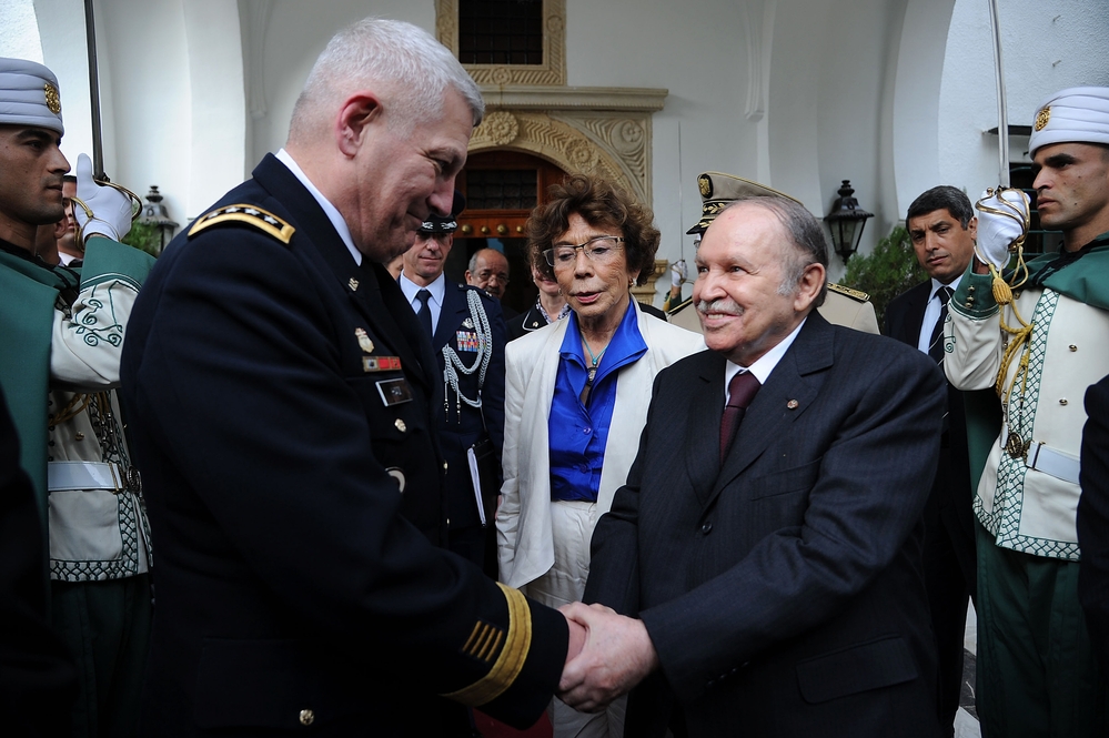 Gen. Carter Ham, who heads the U.S. Africa Command, meets with Algerian President Abdelaziz Bouteflika last September. Amid upheaval in the region, AFRICOM is still attempting to define its mission.