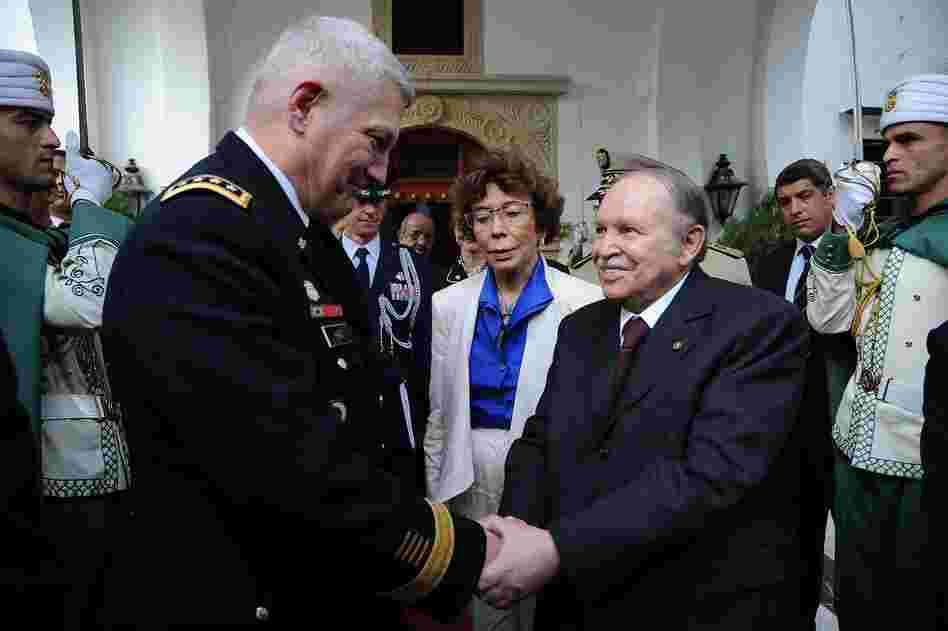 Gen. Carter Ham, who heads the U.S. Africa Command, meets with Algerian President Abdelaziz Bouteflika last September. Amid upheaval in the region, AFRICOM is still attempting to define its mission.