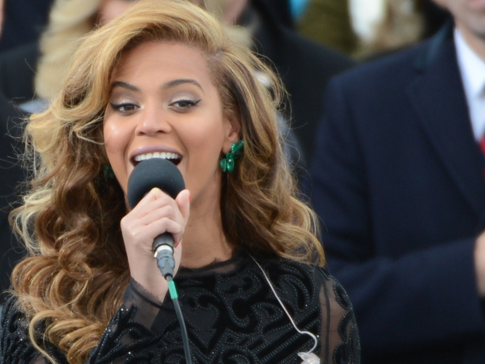 Beyonce at the inauguration.