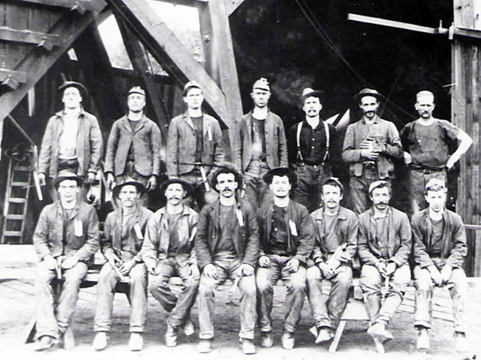Gold Rush-era miners from the Keystone Mine near Sutter Creek, Calif.