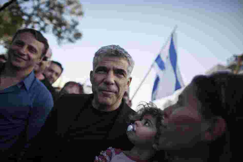 Yair Lapid and his new political party, There Is a Future, got the second-most votes in Israel's election on Tuesday.