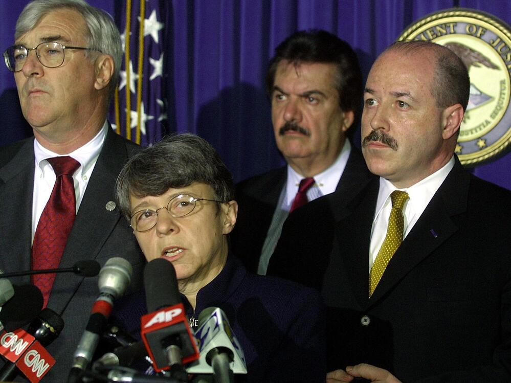 Mary Jo White, then U.S. Attorney for the Southern District of New York, speaks during a May 2001 press conference following guilty verdicts in the trial of four followers of Osama bin Laden that bombed two U.S. embassies in East Africa in 1998. President Obama intends to nominate White to head the Securities and Exchange Commission. Mary Jo White, then U.S. Attorney for the Southern District of New York, speaks during a May 2001 press conference following guilty verdicts in the trial of four followers of Osama bin Laden that bombed two U.S. embassies in East Africa in 1998. President Obama intends to nominate White to head the Securities and Exchange Commission.