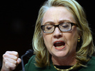 Secretary of State Hillary Clinton during her testimony Wednesday before the Senate Foreign Relations Committee. Secretary of State Hillary Clinton during her testimony Wednesday before the Senate Foreign Relations Committee.