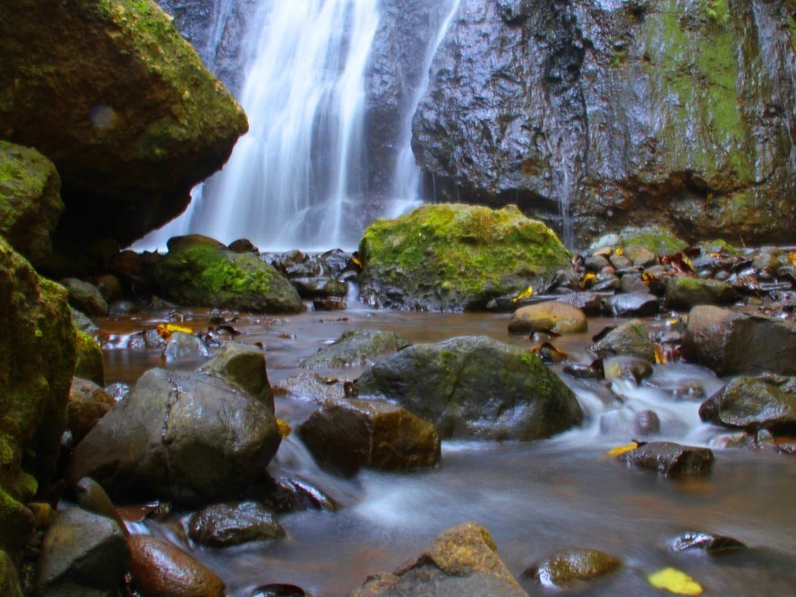 One of the waterfalls on the Terraba tribe's land.