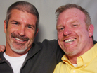 Bryan Wilmoth (right) reunited with his brother Michael years after their parents kicked Bryan out for being gay. All six of their siblings either ran away or were kicked out of their family's home over the years. Bryan Wilmoth (right) reunited with his brother Michael years after their parents kicked Bryan out for being gay. All six of their siblings either ran away or were kicked out of their family's home over the years.