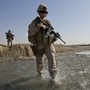 Hospital Corpsman Shannon Crowley, with a Marine Corps. Female Engagement Team, in Musa Qala, Afghanistan, in November 2010.