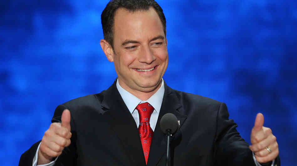 RNC Chairman Reince Priebus, shown at the Republican National Convention in August, has been re-elected to another two-year term. RNC Chairman Reince Priebus, shown at the Republican National Convention in August, has been re-elected to another two-year term.
