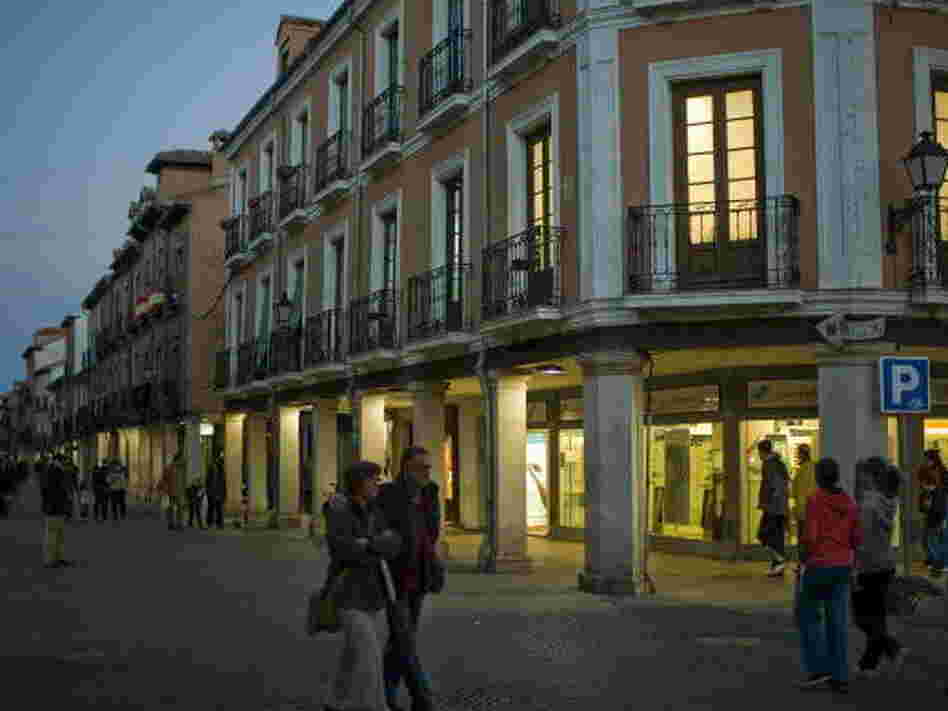 The Catholic Church owns more than just places of worship. It also owns apartments and retail buildings. Here, arcades line the busy Calle Mayor (Main Street) in Alcala de Henares, Spain, in 2008. The Catholic Church owns more than just places of worship. It also owns apartments and retail buildings. Here, arcades line the busy Calle Mayor (Main Street) in Alcala de Henares, Spain, in 2008.