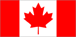 The Canadian flag and its familiar leaf. The Canadian flag and its familiar leaf.