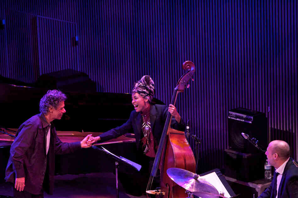 Chick Corea paid tribute to Bill Evans with his version of "Alice In Wonderland," with Esperanza Spalding on bass and Jeff Ballard on drums.