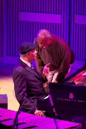 Emcee Bill Cosby paid reverence to the legendary pianist McCoy Tyner.