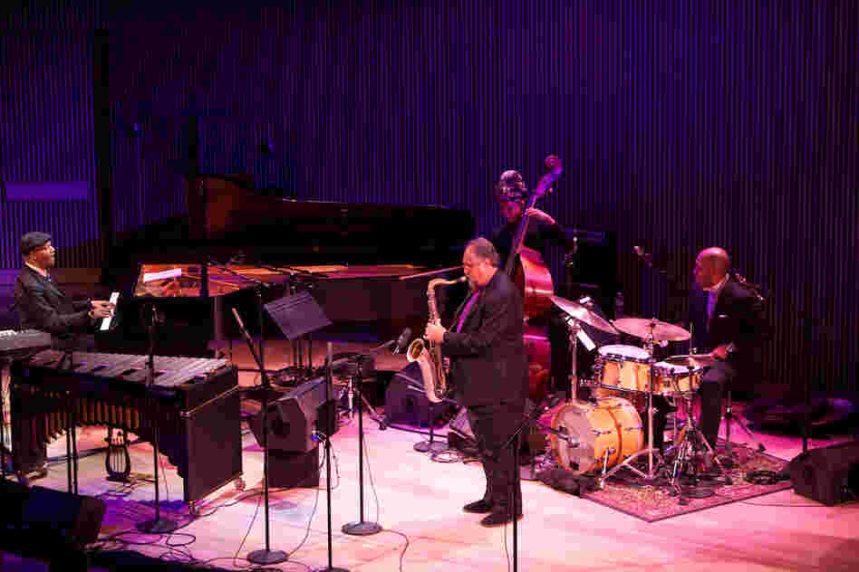 Tyner played his "Walk Spirit, Talk Spirit" with Joe Lovano (sax), Esperanza Spalding (bass) and Eric Harland (drums).