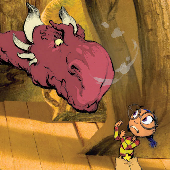 Cloe And The Lion was written by Mac Barnett and illustrated by Adam Rex.