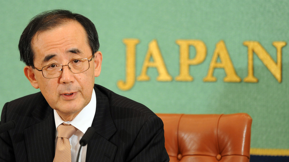 Bank of Japan Gov. Masaaki Shirakawa speaks before the press in Tokyo Friday. The central bank announced new measures to stimulate the economy Tuesday.