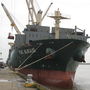 International ships call at the busy Port of New Orleans. It's a major shipping convergence point on the Mississippi River. Ships come upriver from the Gulf of Mexico with imports from abroad, and barges come downriver, bringing U.S. goods for export. International ships call at the busy Port of New Orleans. It's a major shipping convergence point on the Mississippi River. Ships come upriver from the Gulf of Mexico with imports from abroad, and barges come downriver, bringing U.S. goods for export.