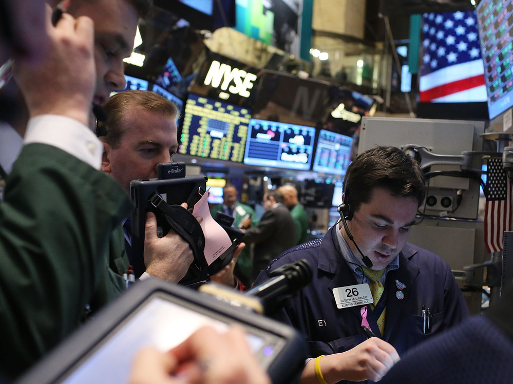 Traders on the floor of the New York Stock Exchange on Monday.