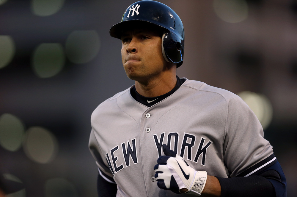 Alex Rodriguez of the New York Yankees during a game in 2012.
