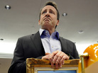 Neil Heslin brought a framed photo of himself and his son Jesse (when the boy was an infant) to Monday's hearing in Hartford, Conn. The 6-year-old was killed at Sandy Hook Elementary School in December's shooting. Neil Heslin brought a framed photo of himself and his son Jesse (when the boy was an infant) to Monday's hearing in Hartford, Conn. The 6-year-old was killed at Sandy Hook Elementary School in December's shooting.