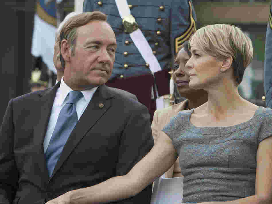 Kevin Spacey and Robin Wright star in the new Netflix original series House of Cards, which premieres Feb. 1.