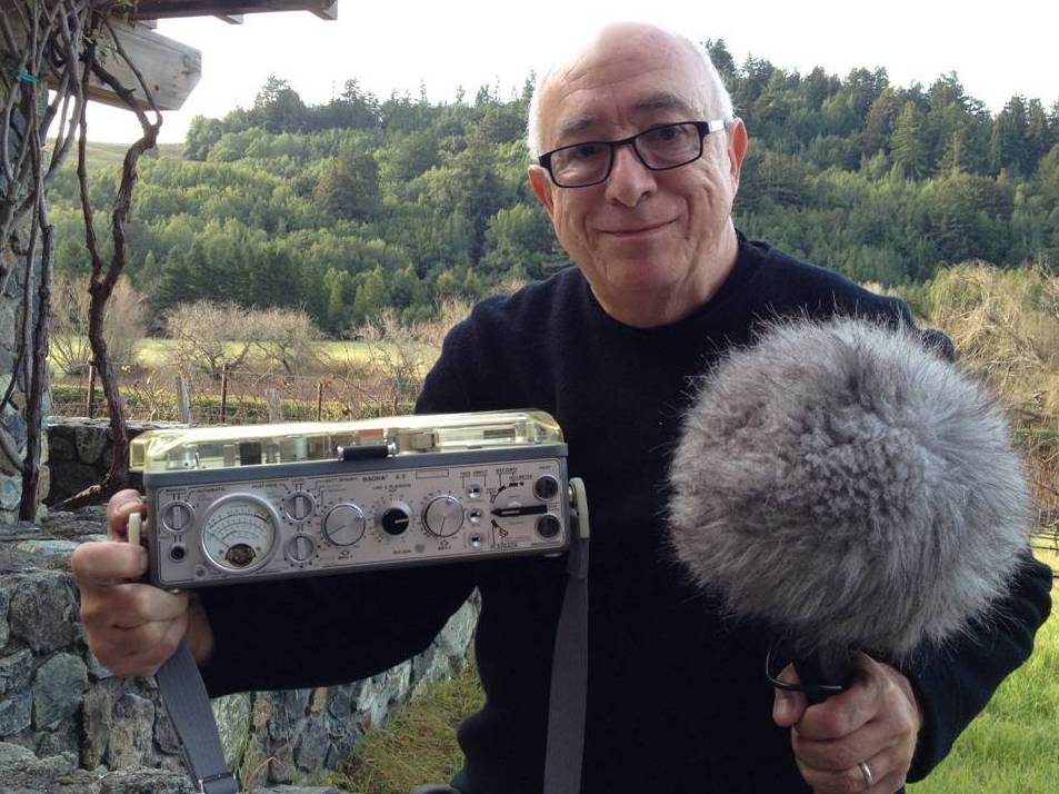 Randy Thom, director of sound design for Skywalker Sound, with his Nagra 4.2. While filmmakers now use smaller and lighter digital recorders, Nagras are still used to record gunshots and other very loud sounds.