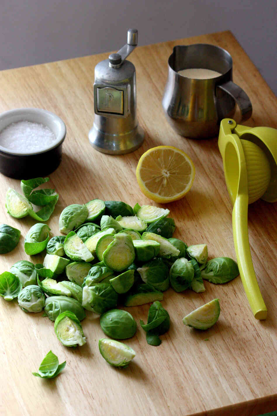 Creamy Braised Brussels Sprouts