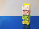 Hannari Tofu is the cutest chunk of soybean curd you're likely to encounter. He shows up on a range of plush merchandise. Hannari Tofu is the cutest chunk of soybean curd you're likely to encounter. He shows up on a range of plush merchandise.